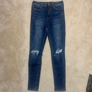 American Eagle High Waisted Ripped Jeggings